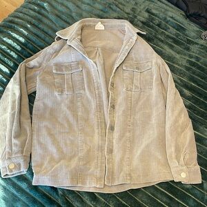 Grey Corduroy Shacket